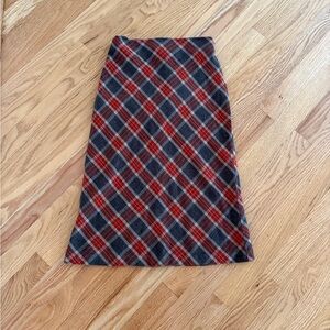 Y2k plaid mini skirt fall pencil skirt work skirt office siren